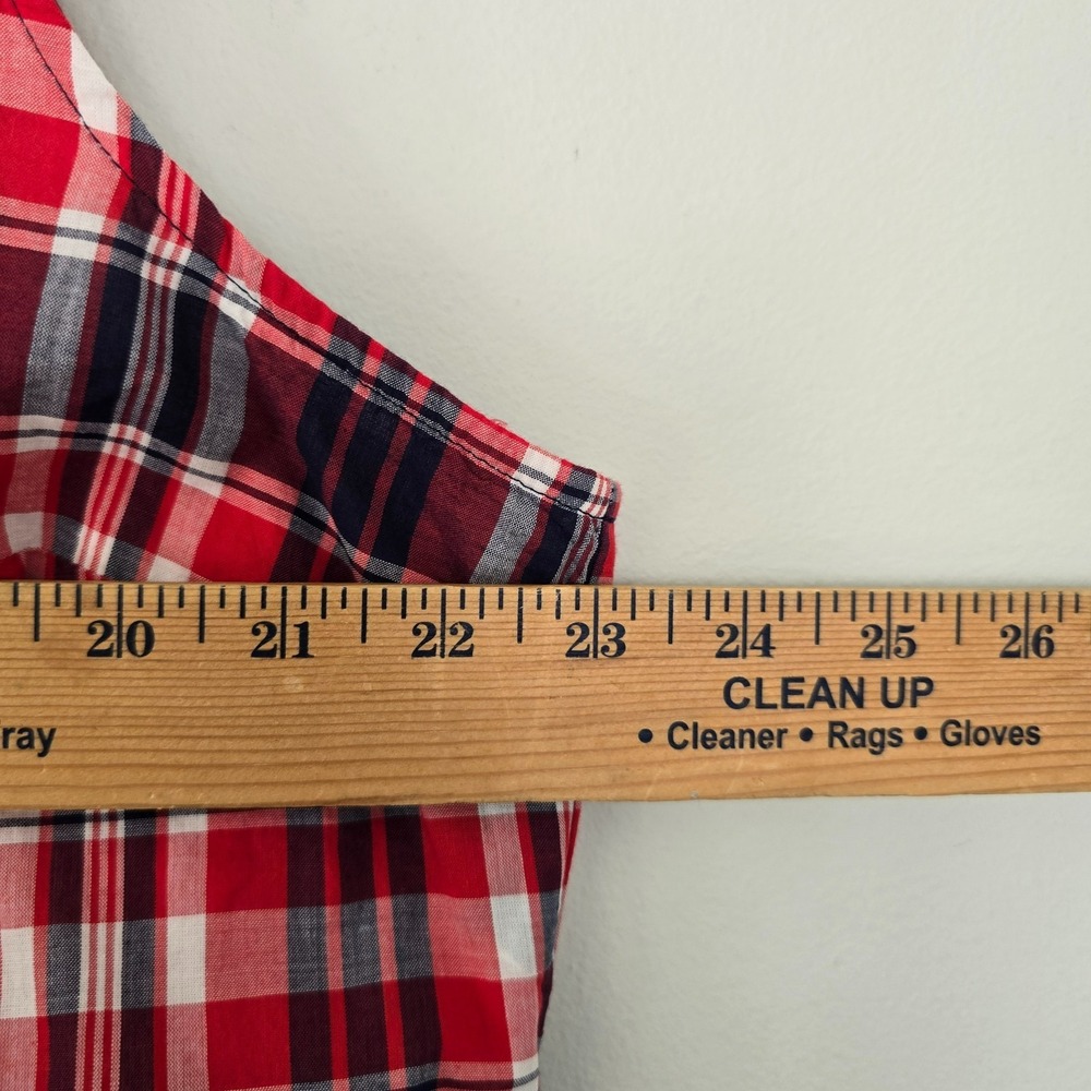 NWT J Crew Women Sleeveless Belted Shirt Dress XL Plaid Summer Preppy Chic Indie - Picture 9 of 9